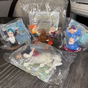 VTG McDonald's Snow White Happy Meal Toys 1992 Disney Lot Of 4